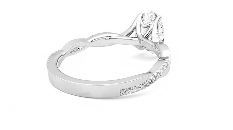 Taylor & Hart Cassia Oval Engagement Ring 360 degree image 13