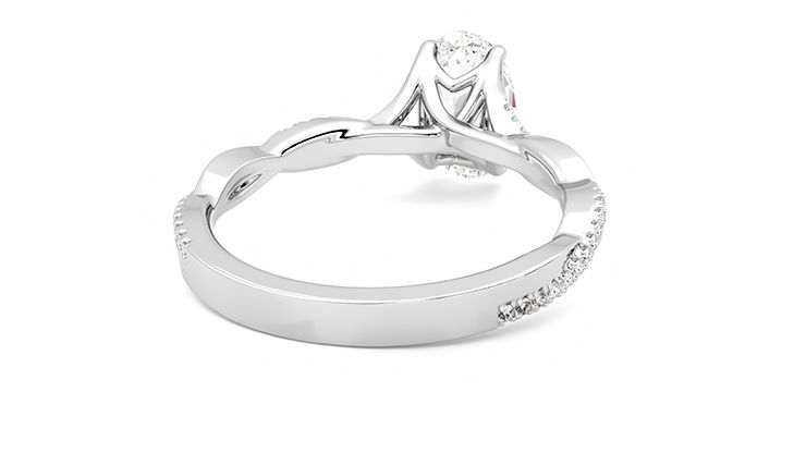 Taylor & Hart Cassia Oval Engagement Ring 360 degree image 14