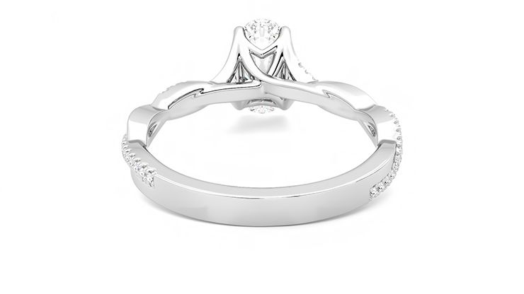 Taylor & Hart Cassia Oval Engagement Ring 360 degree image 15