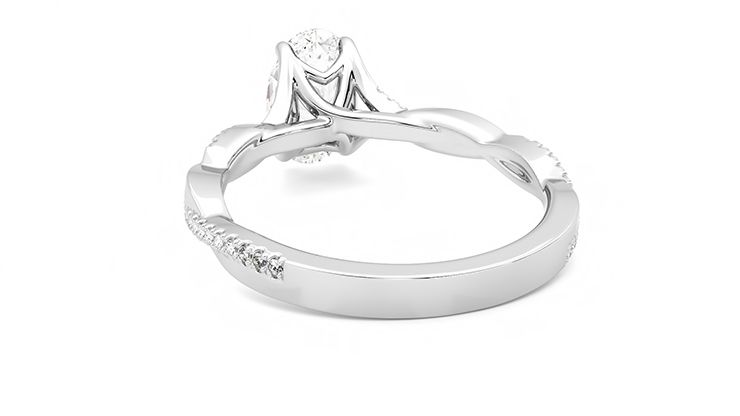 Taylor & Hart Cassia Oval Engagement Ring 360 degree image 16