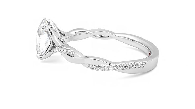Taylor & Hart Cassia Oval Engagement Ring 360 degree image 20
