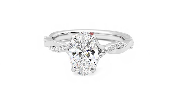 Taylor & Hart Cassia Oval Engagement Ring 360 degree image 28
