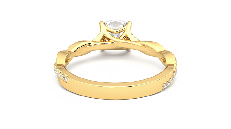 Taylor & Hart Cassia Cushion Engagement Ring 360 degree image 15