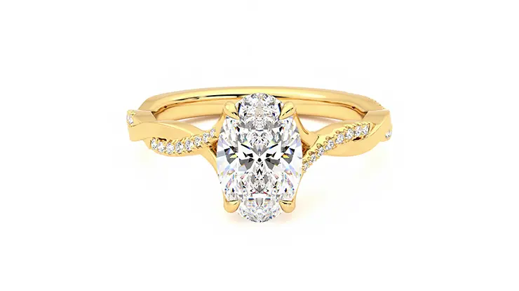 Taylor & Hart Cassia Oval Engagement Ring 360 detail 01