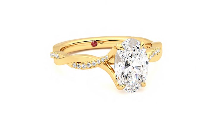 Taylor & Hart Cassia Oval Engagement Ring 360 degree image 4