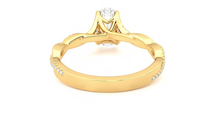 Taylor & Hart Cassia Oval Engagement Ring 360 degree image 15