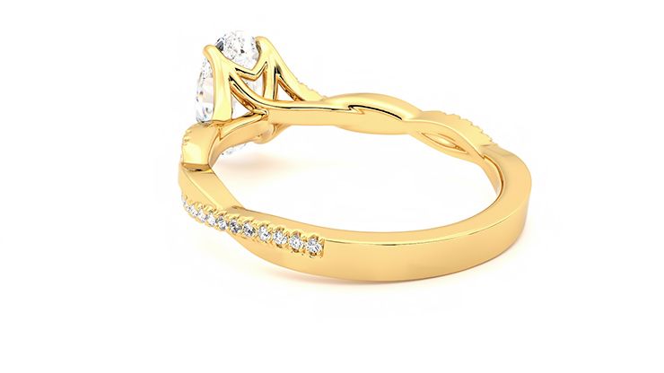 Taylor & Hart Cassia Oval Engagement Ring 360 degree image 17