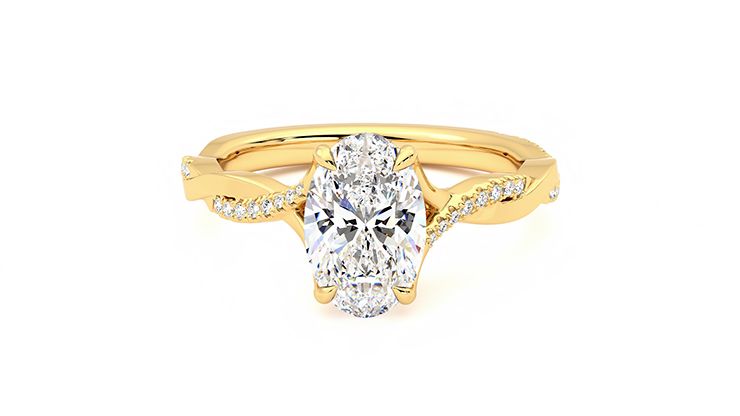 Taylor & Hart Cassia Oval Engagement Ring 360 degree image 29