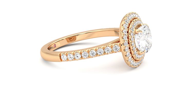Taylor & Hart Celestial Cushion Engagement Ring 360 degree image 8