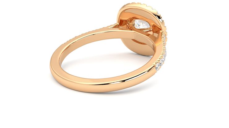 Taylor & Hart Celestial Cushion Engagement Ring 360 degree image 13