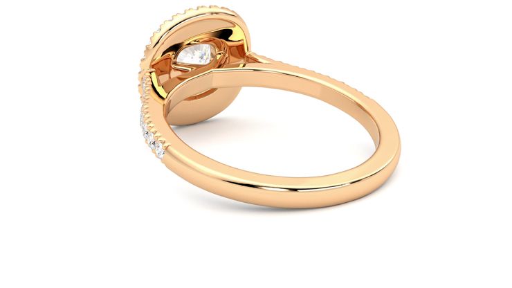 Taylor & Hart Celestial Cushion Engagement Ring 360 degree image 17