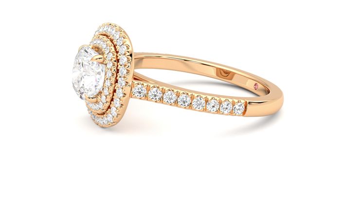 Taylor & Hart Celestial Cushion Engagement Ring 360 degree image 22
