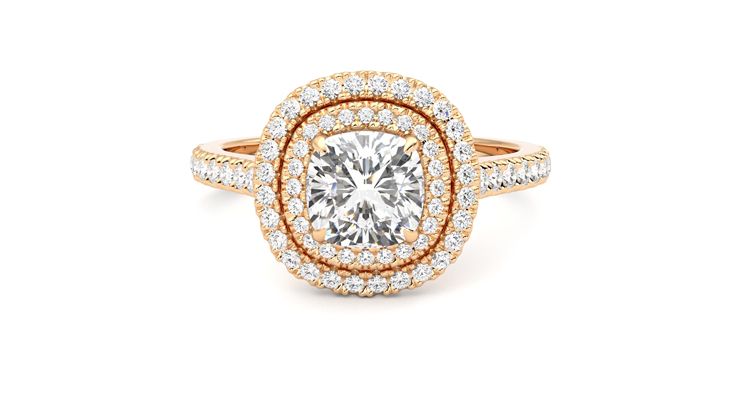 Taylor & Hart Celestial Cushion Engagement Ring 360 degree image 29