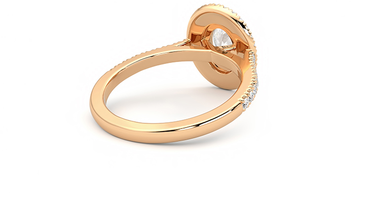 Taylor & Hart Celestial Oval Engagement Ring 360 degree image 13
