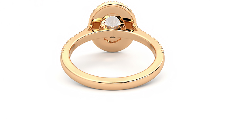 Taylor & Hart Celestial Oval Engagement Ring 360 degree image 15