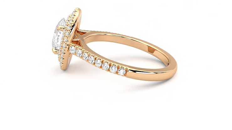 Taylor & Hart Celestial Oval Engagement Ring 360 degree image 20