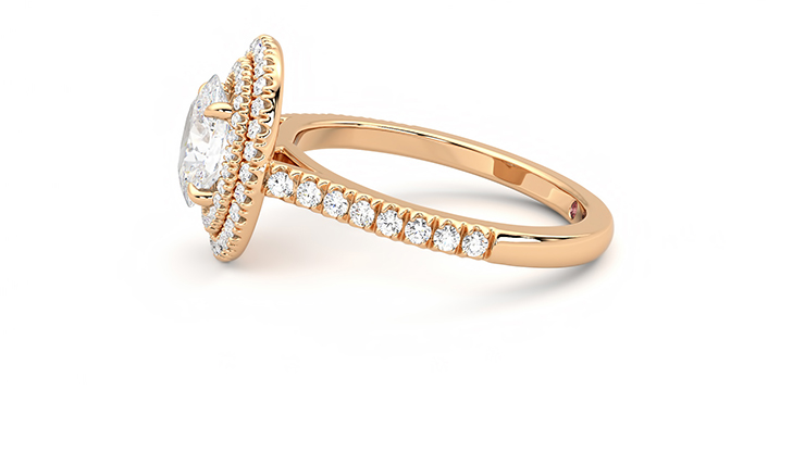 Taylor & Hart Celestial Oval Engagement Ring 360 degree image 21