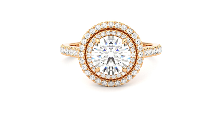 Taylor & Hart Celestial Round Engagement Ring 360 degree image 0