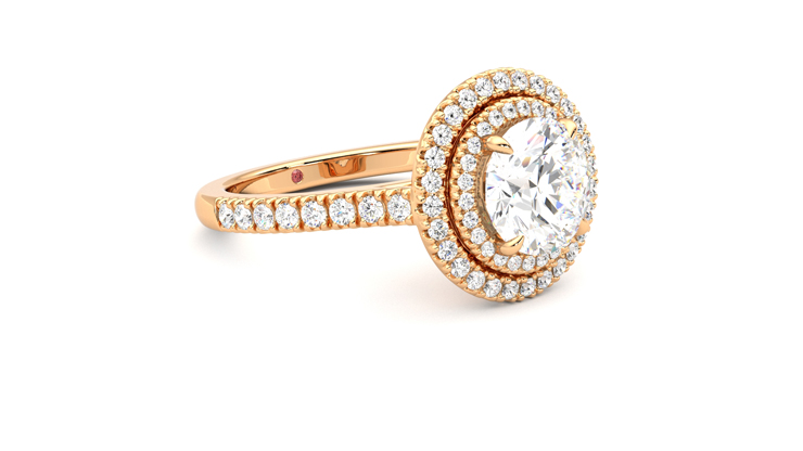 Taylor & Hart Celestial Round Engagement Ring 360 degree image 6