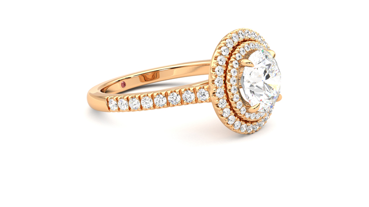 Taylor & Hart Celestial Round Engagement Ring 360 degree image 7