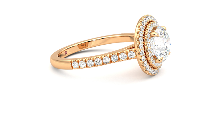 Taylor & Hart Celestial Round Engagement Ring 360 degree image 8