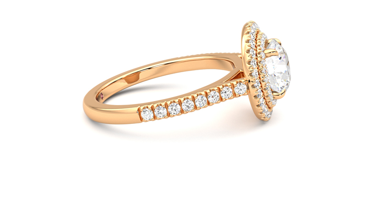 Taylor & Hart Celestial Round Engagement Ring 360 degree image 9