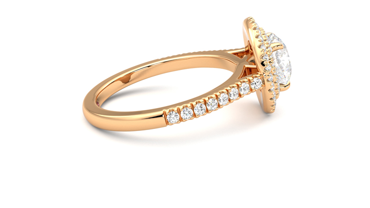 Taylor & Hart Celestial Round Engagement Ring 360 degree image 10