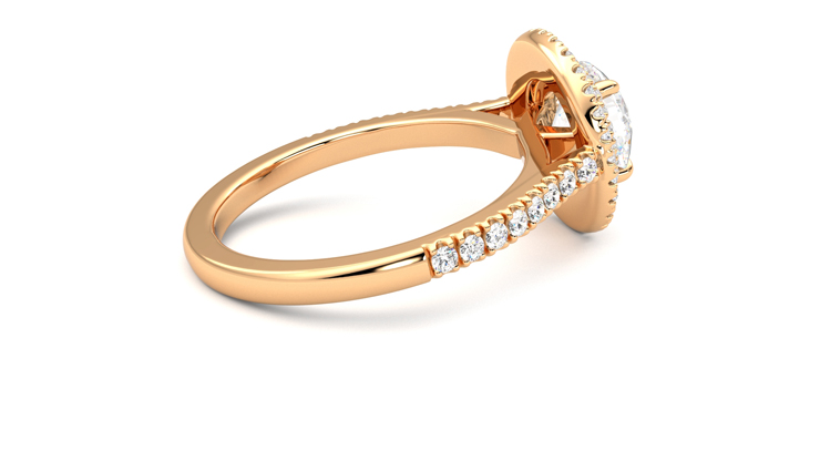 Taylor & Hart Celestial Round Engagement Ring 360 degree image 11