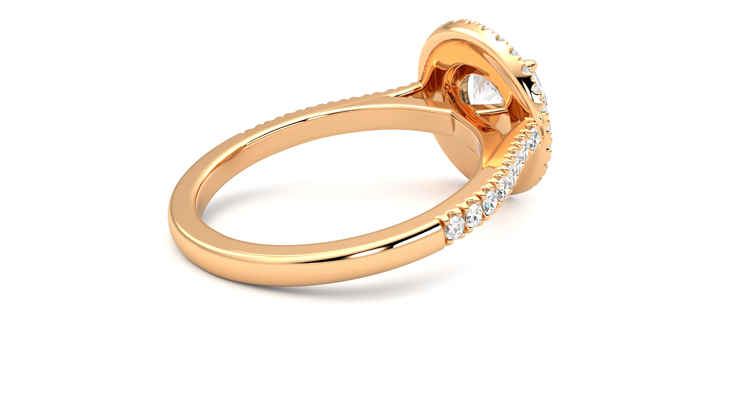 Taylor & Hart Celestial Round Engagement Ring 360 degree image 12