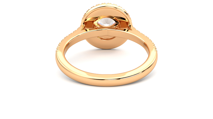 Taylor & Hart Celestial Round Engagement Ring 360 degree image 15