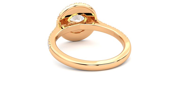 Taylor & Hart Celestial Round Engagement Ring 360 degree image 16