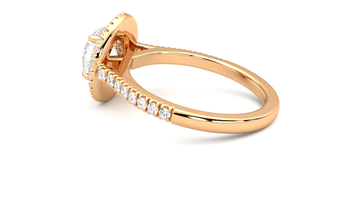 Taylor & Hart Celestial Round Engagement Ring 360 degree image 19