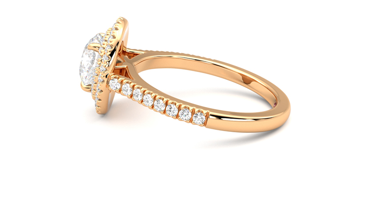 Taylor & Hart Celestial Round Engagement Ring 360 degree image 20