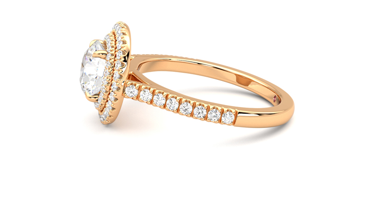 Taylor & Hart Celestial Round Engagement Ring 360 degree image 21