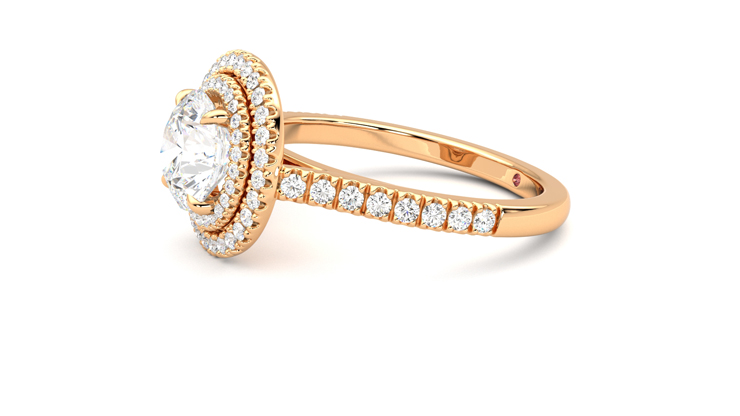 Taylor & Hart Celestial Round Engagement Ring 360 degree image 22