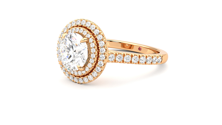 Taylor & Hart Celestial Round Engagement Ring 360 degree image 24