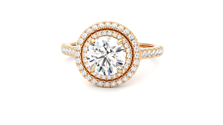 Taylor & Hart Celestial Round Engagement Ring 360 degree image 28