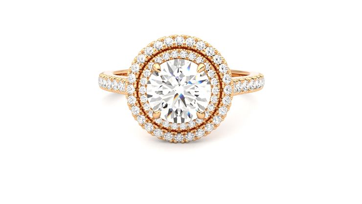 Taylor & Hart Celestial Round Engagement Ring 360 degree image 29