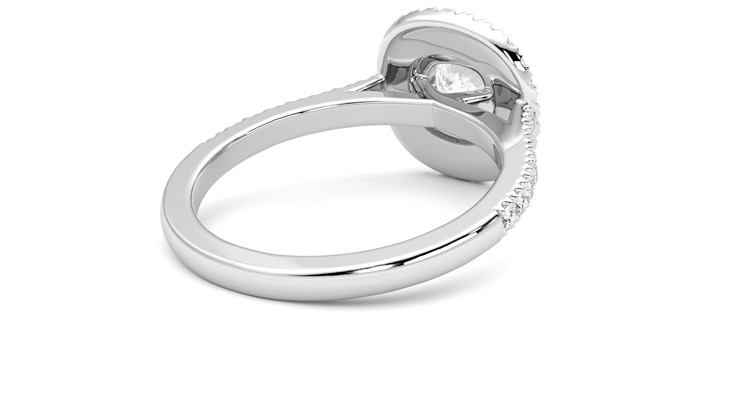 Taylor & Hart Celestial Cushion Engagement Ring 360 degree image 13