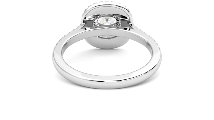 Taylor & Hart Celestial Cushion Engagement Ring 360 degree image 15