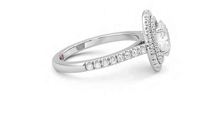 Taylor & Hart Celestial Oval Engagement Ring 360 degree image 9