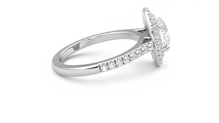 Taylor & Hart Celestial Oval Engagement Ring 360 degree image 10