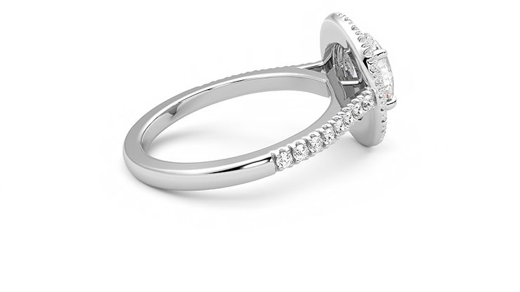 Taylor & Hart Celestial Oval Engagement Ring 360 degree image 11
