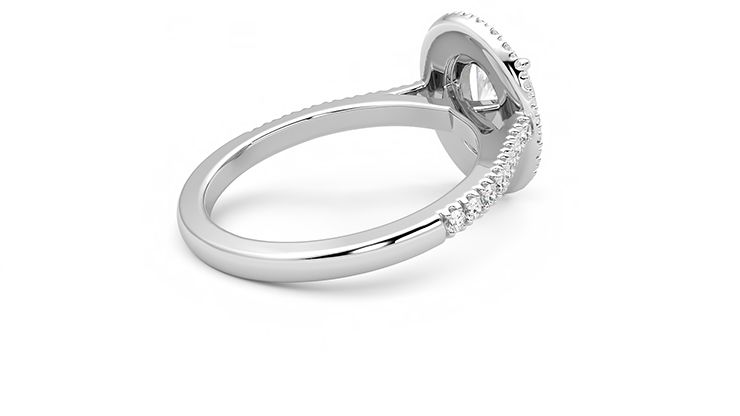 Taylor & Hart Celestial Oval Engagement Ring 360 degree image 12