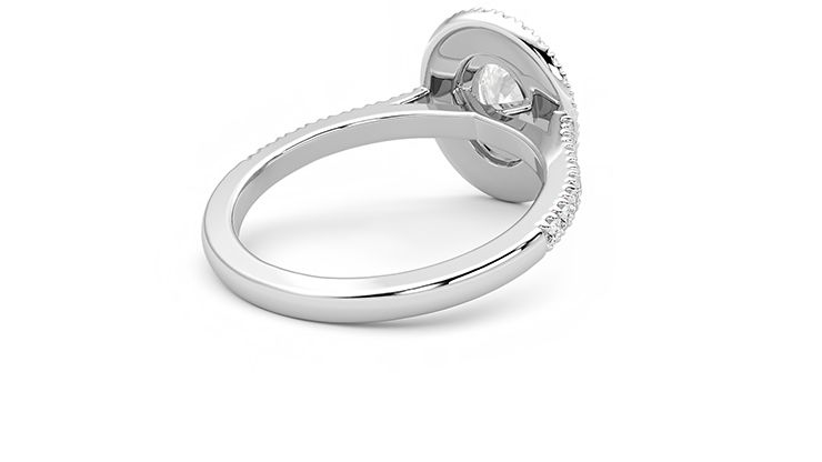 Taylor & Hart Celestial Oval Engagement Ring 360 degree image 13