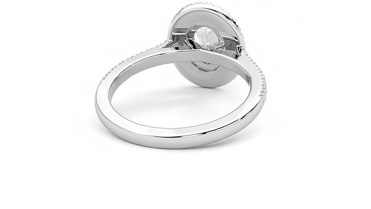 Taylor & Hart Celestial Oval Engagement Ring 360 degree image 14