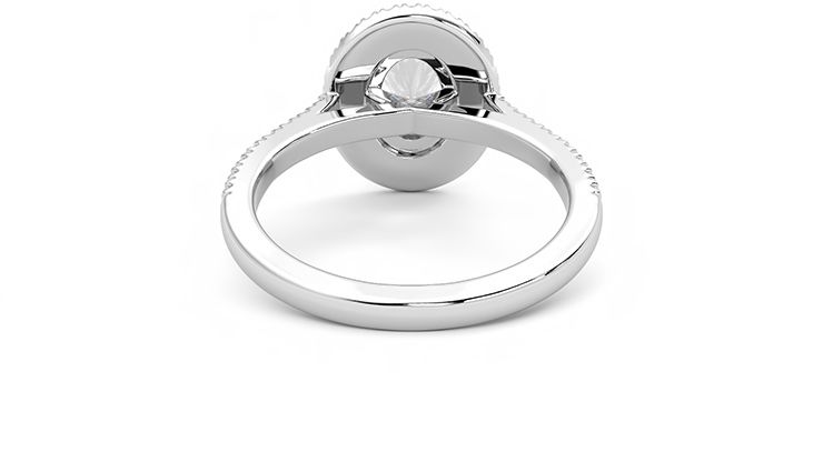 Taylor & Hart Celestial Oval Engagement Ring 360 degree image 15