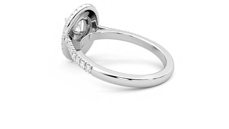 Taylor & Hart Celestial Oval Engagement Ring 360 degree image 18