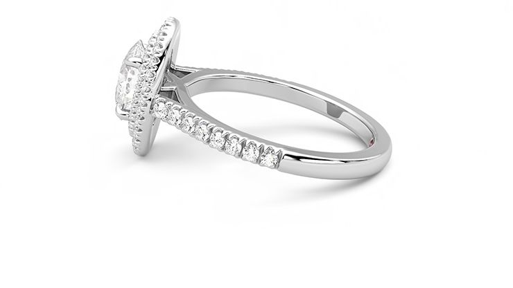 Taylor & Hart Celestial Oval Engagement Ring 360 degree image 20