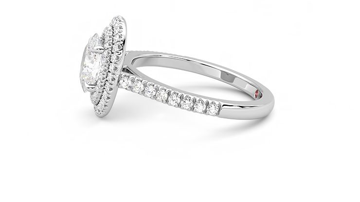 Taylor & Hart Celestial Oval Engagement Ring 360 degree image 21